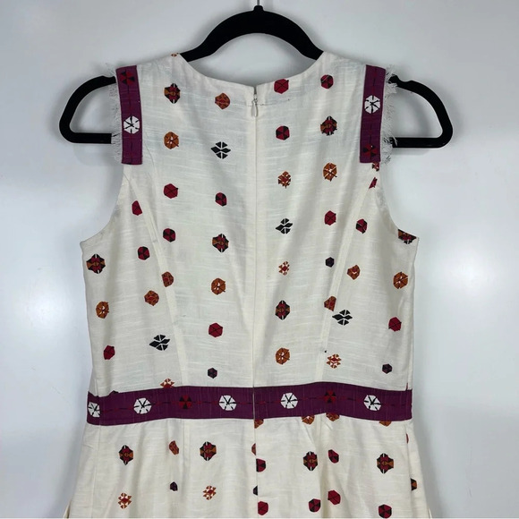 Fabels by Fabindia Printed Sleeveless Sheath Dress Pockets Women's Small - Picture 6 of 14